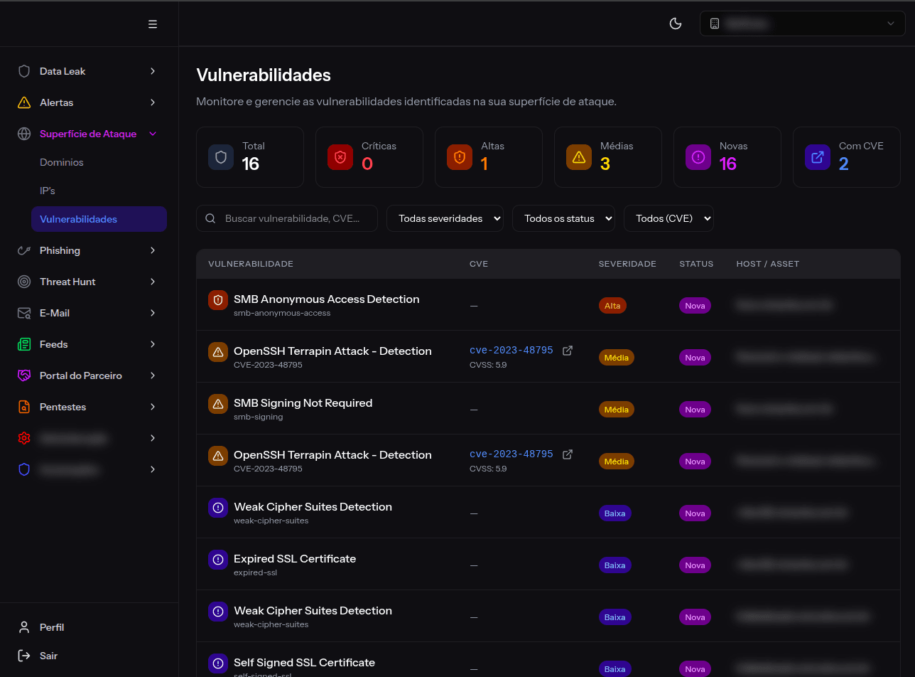 BreachFinder — Inteligência de Vulnerabilidades